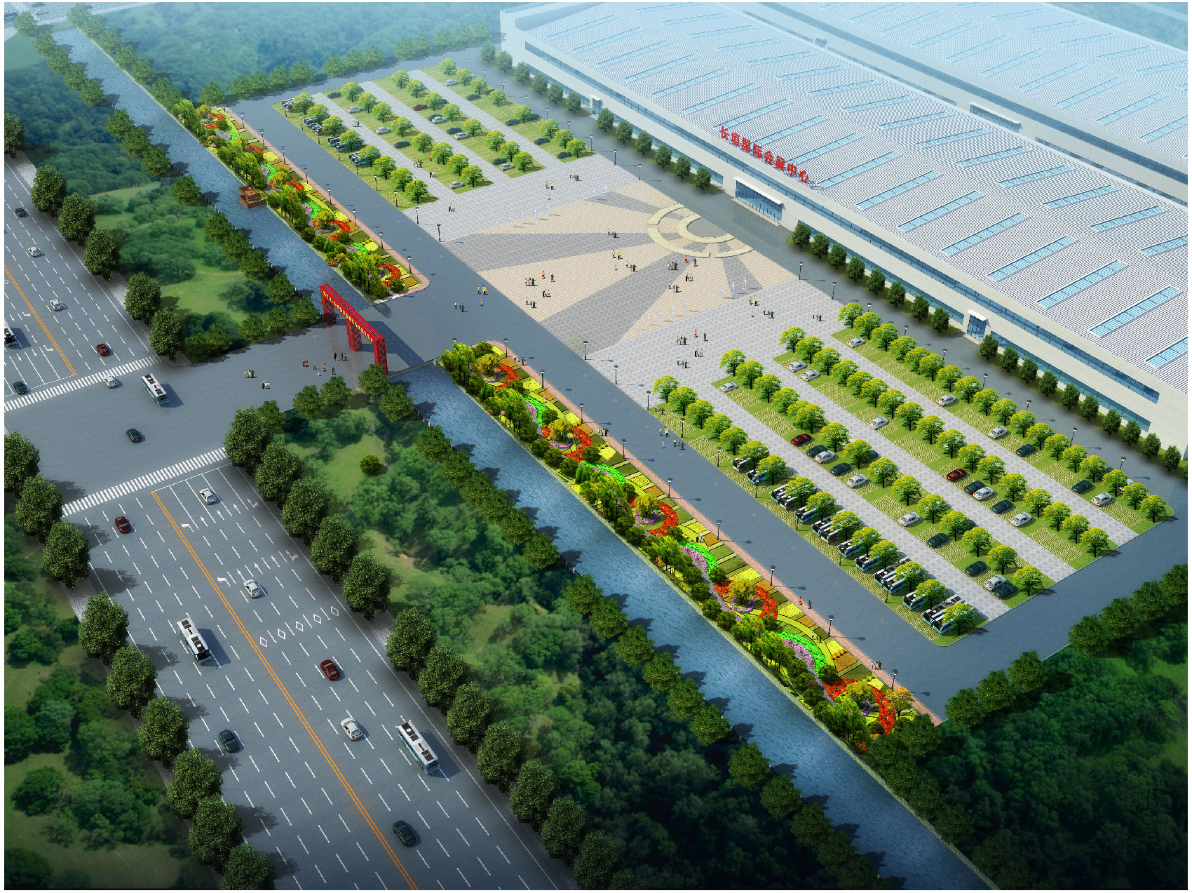 长垣国际会展中心鸟瞰图